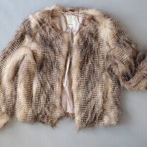 Anthropologie elevenses Faux Fur Jacket